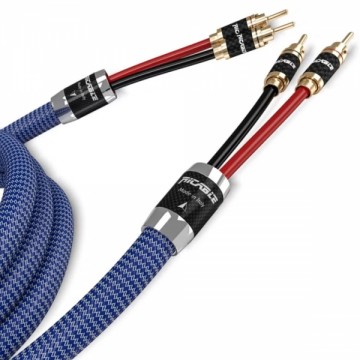 Speaker cable (pereche) High-End 2 x 2.0 m, conectori tip banana / papuc